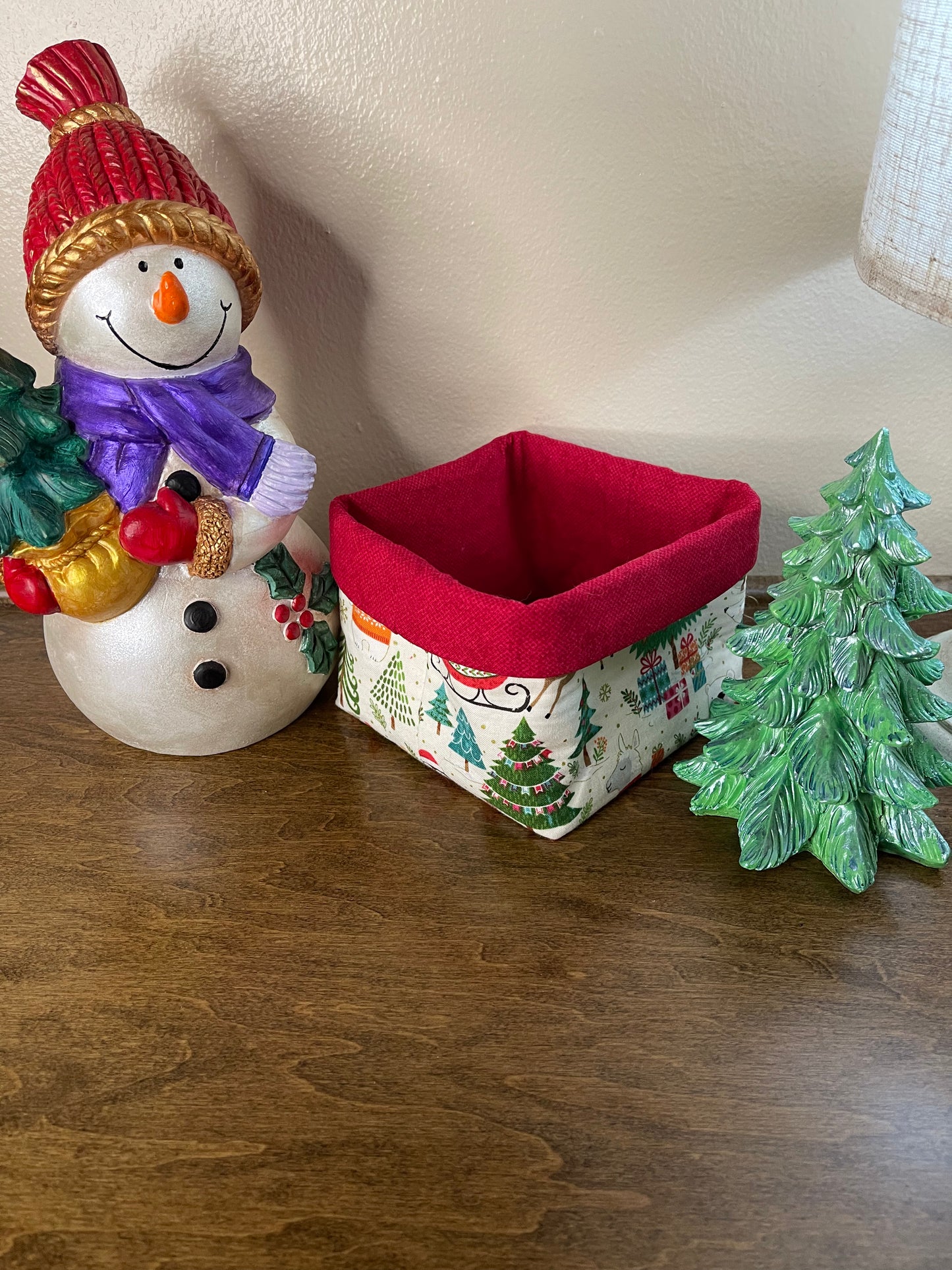 Square Basket - Christmas