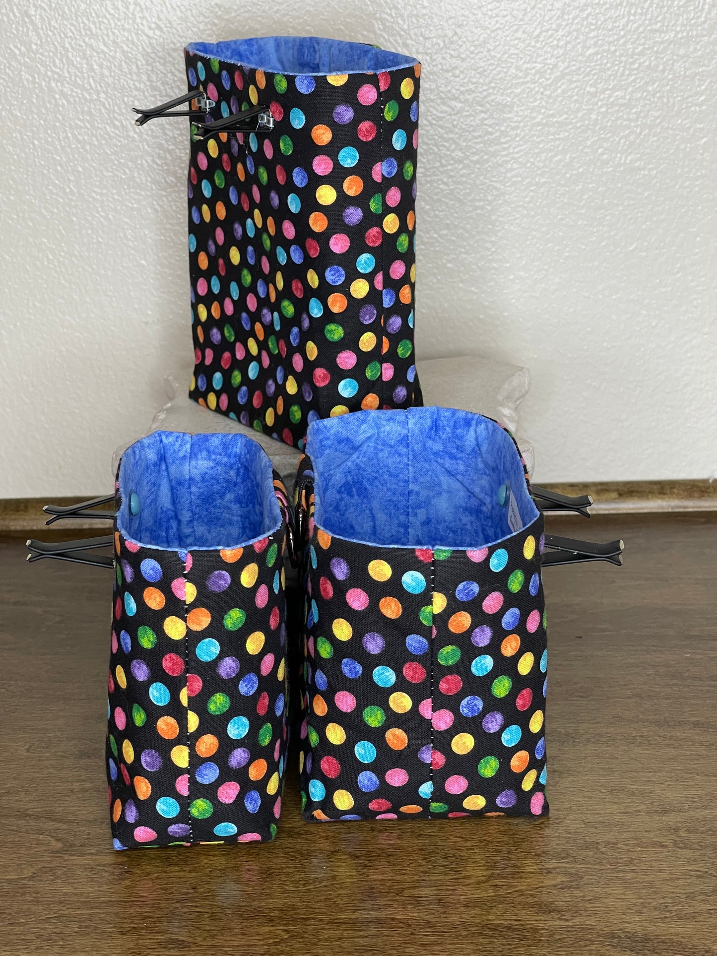 Car Vent Bag - Colorful Dots on Black