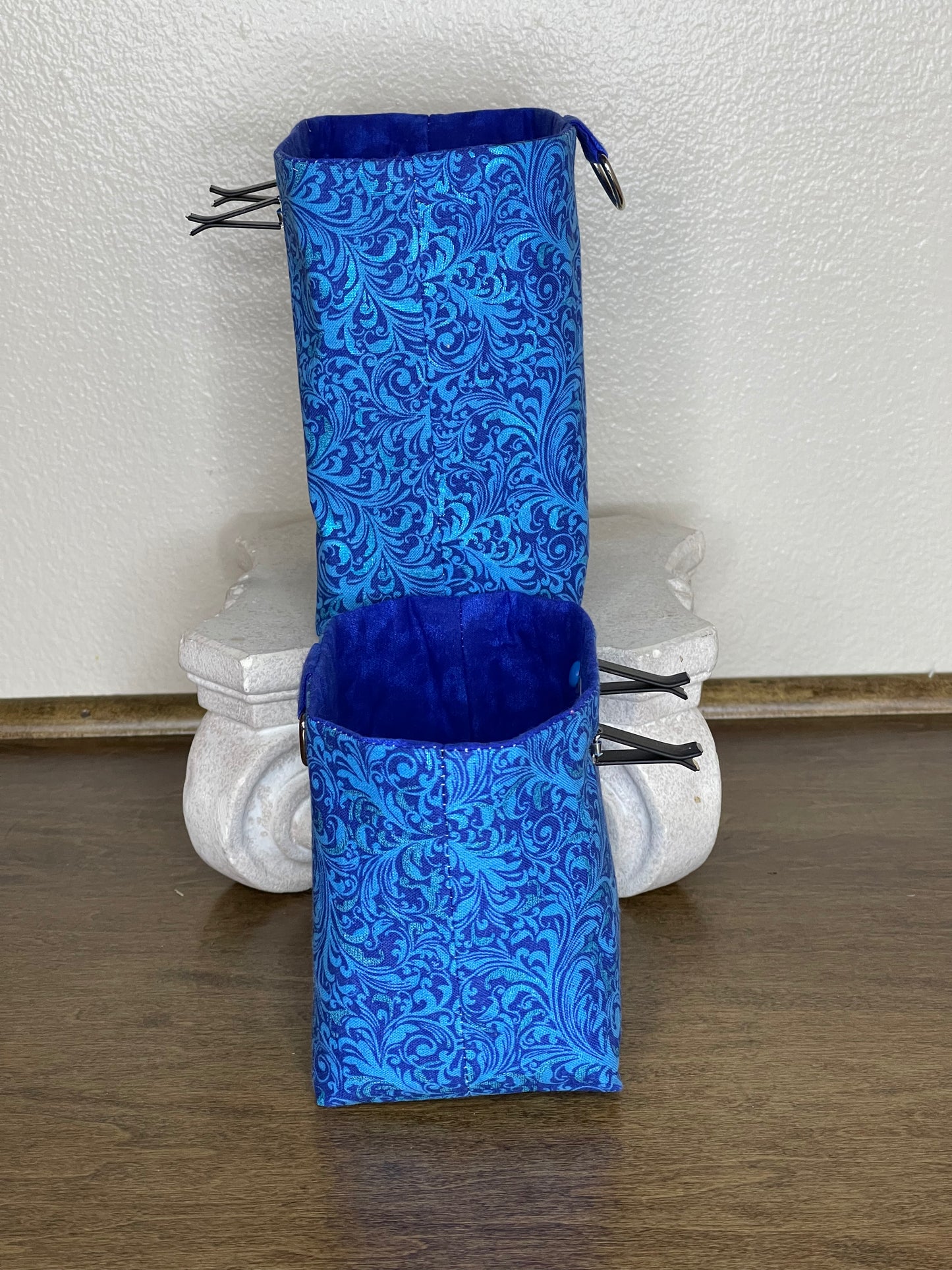 Car Vent Bag - Blue with Metallic Swirls