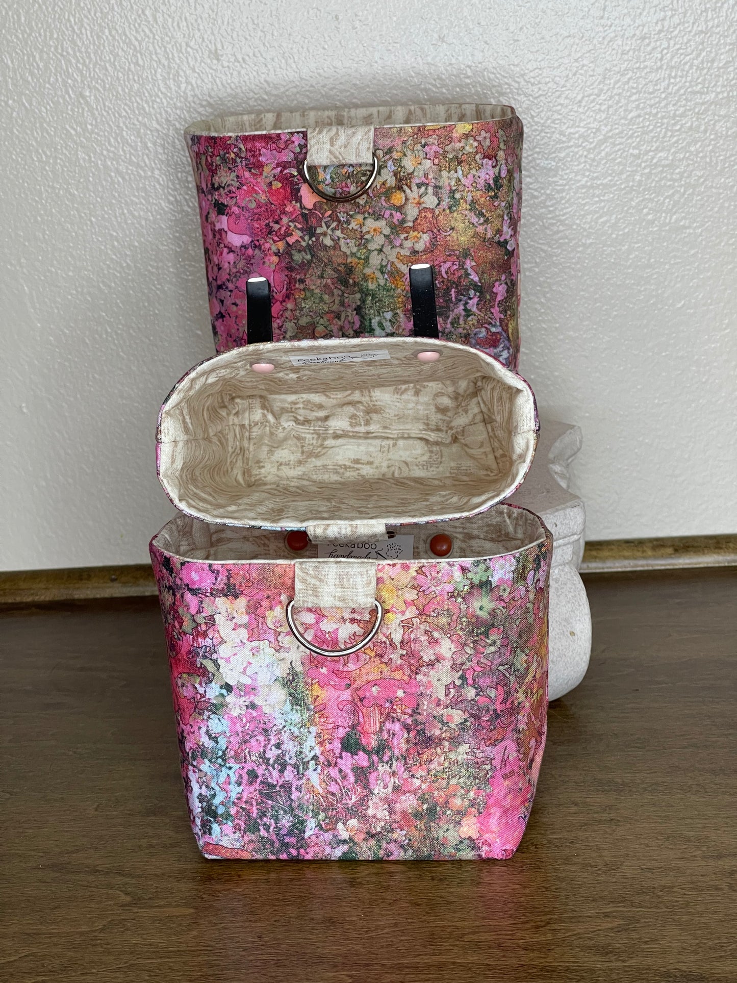 Car Vent Bag - Abstract Pink and Brown