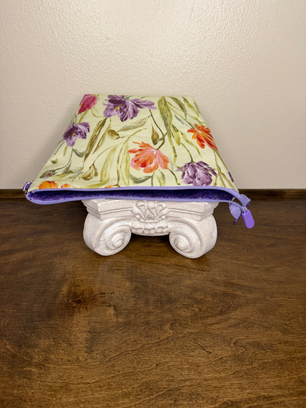Zipper Bucket Bag - Fancy Tulips