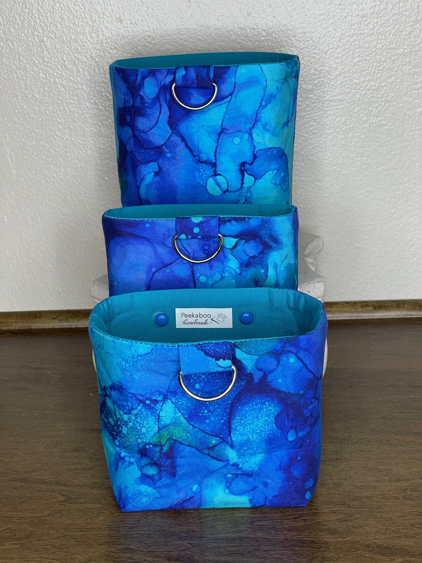 Car Vent Bag - Bright Blues Marble