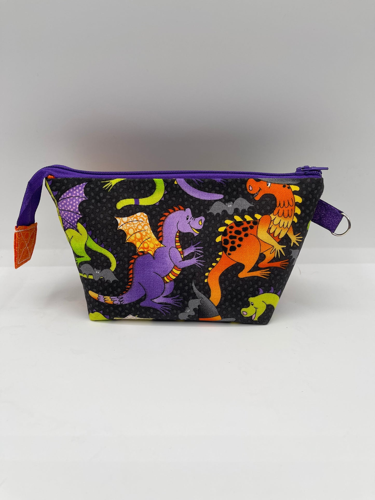 Zipper Bucket Bag - Halloween Dragons