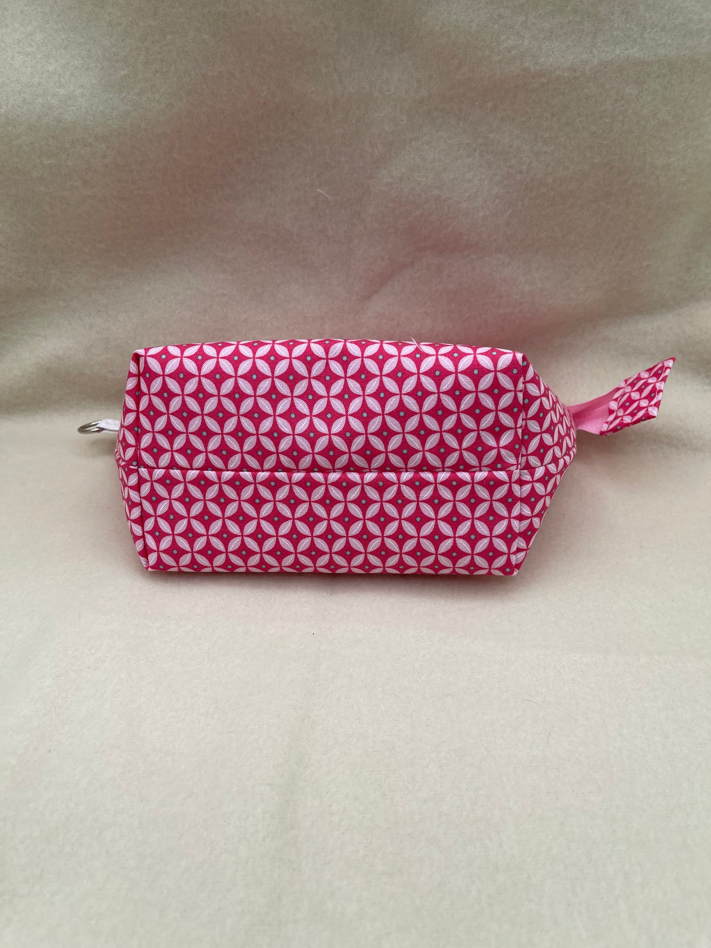 Zipper Bucket Bag - Pretty Pink Geometric