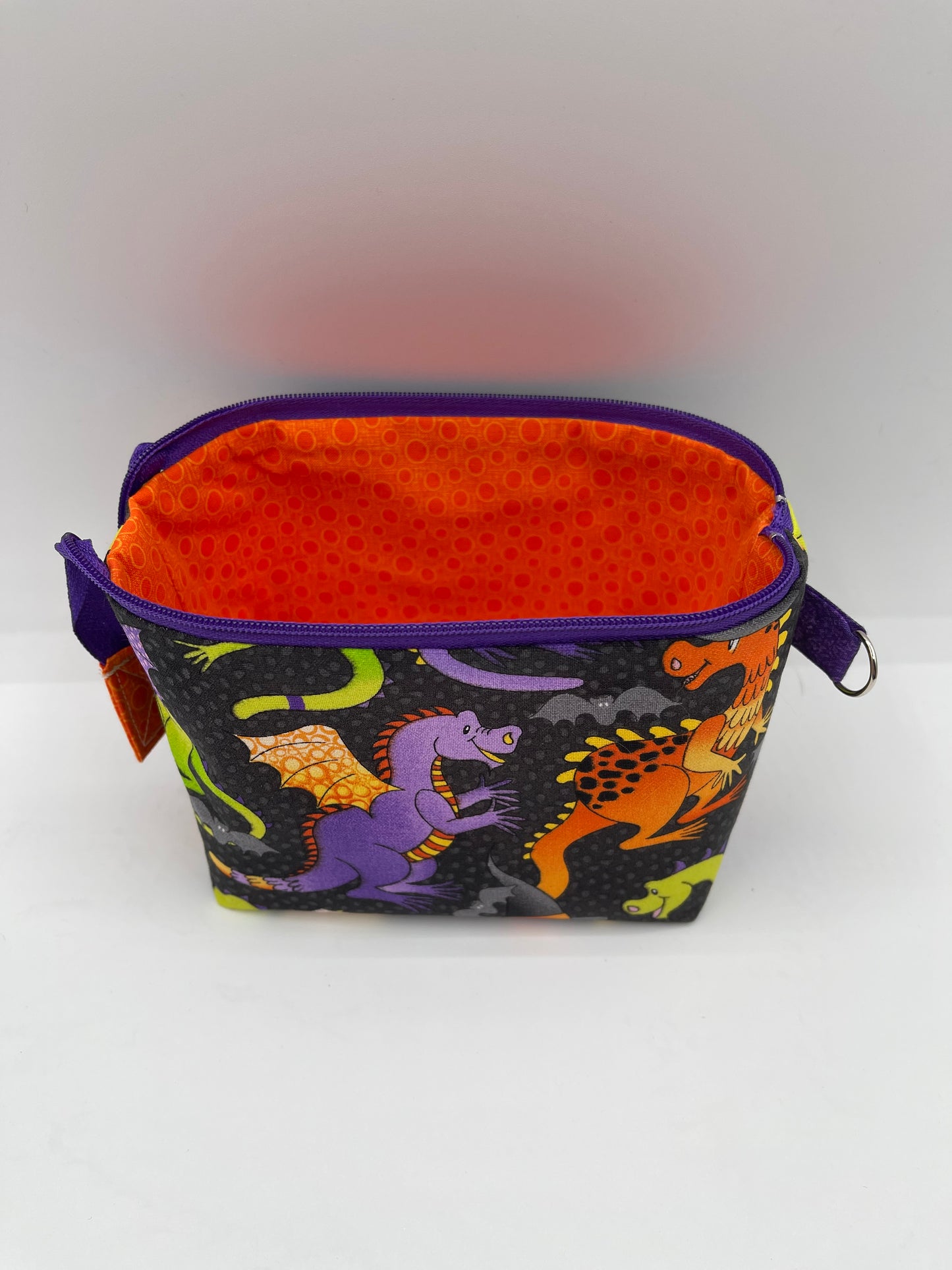 Zipper Bucket Bag - Halloween Dragons