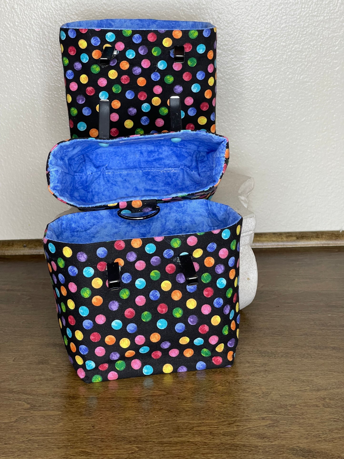 Car Vent Bag - Colorful Dots on Black