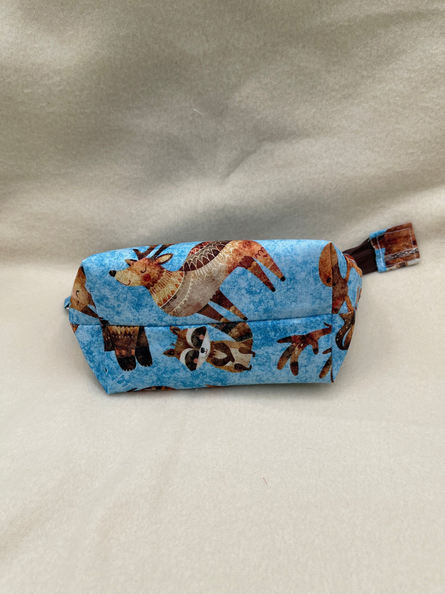 Zipper Bucket Bag - Wacky Woodland Animals