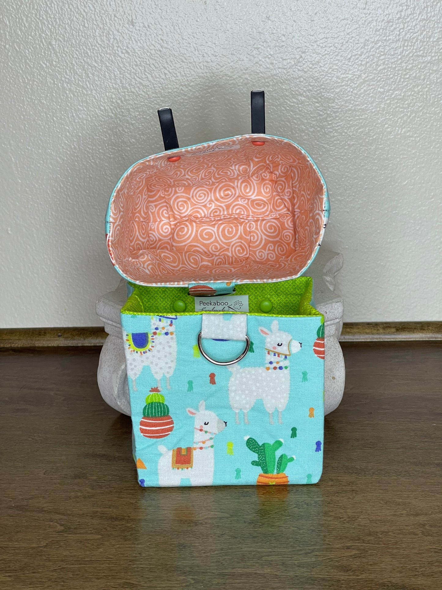 Car Vent Bag - Llamas on Blue