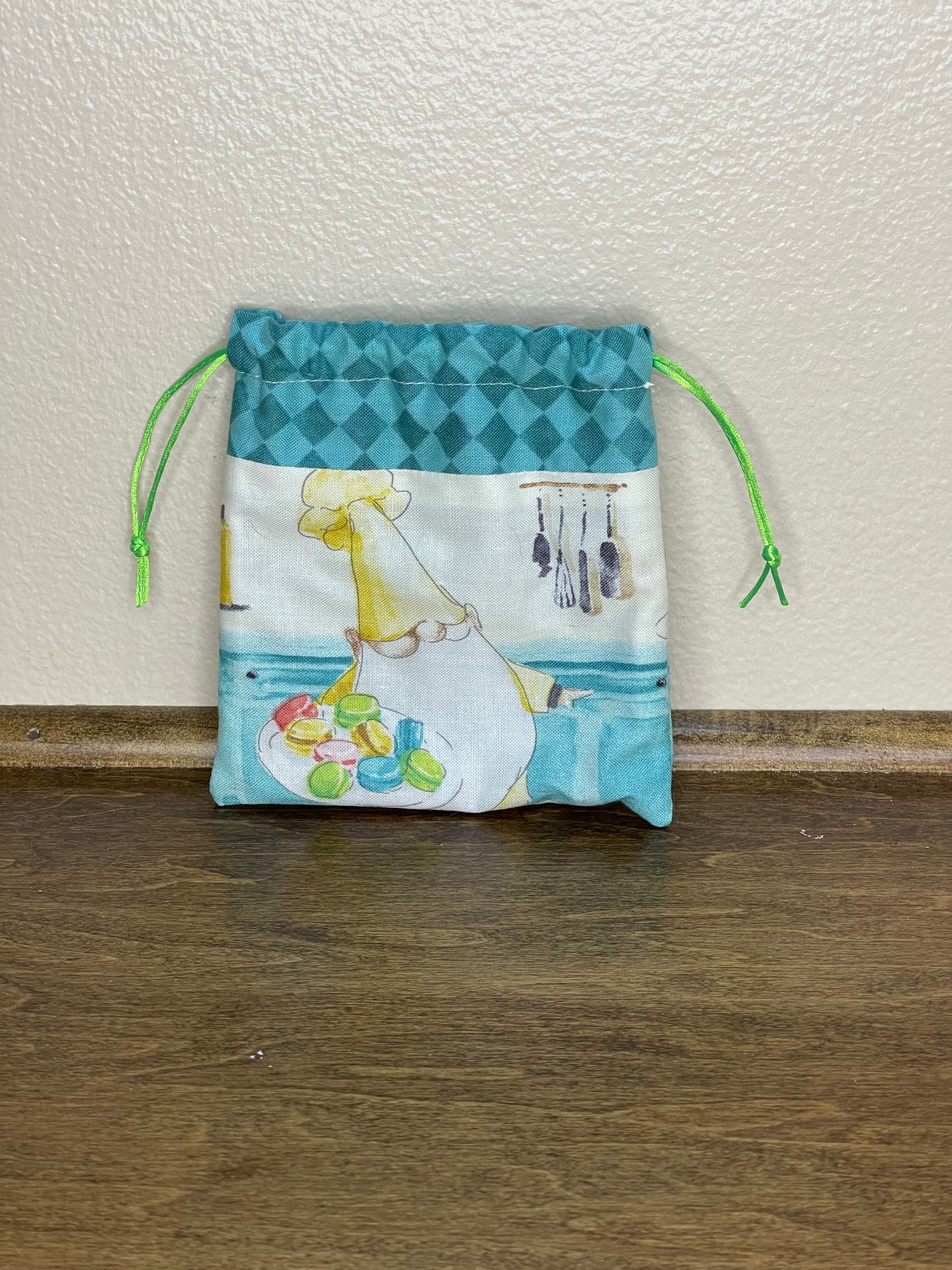 Drawstring Flat Bag - Baking Gnomes