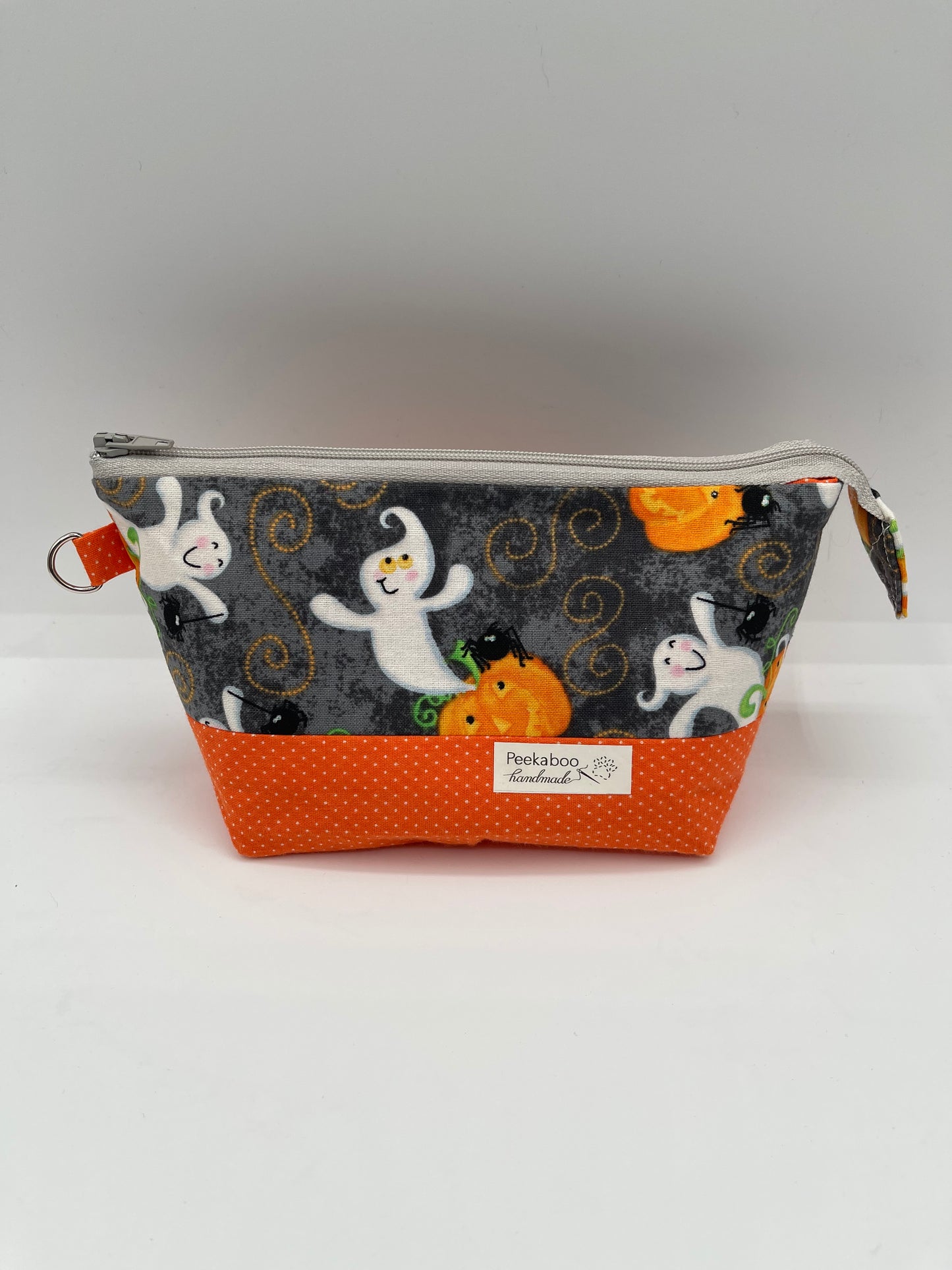 Zipper Bucket Bag - Halloween Ghosts