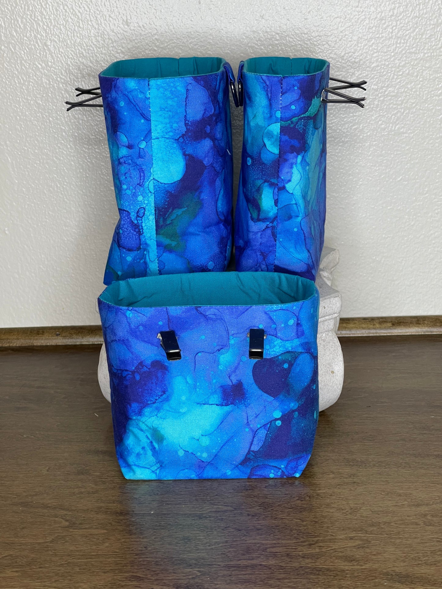 Car Vent Bag - Bright Blues Marble