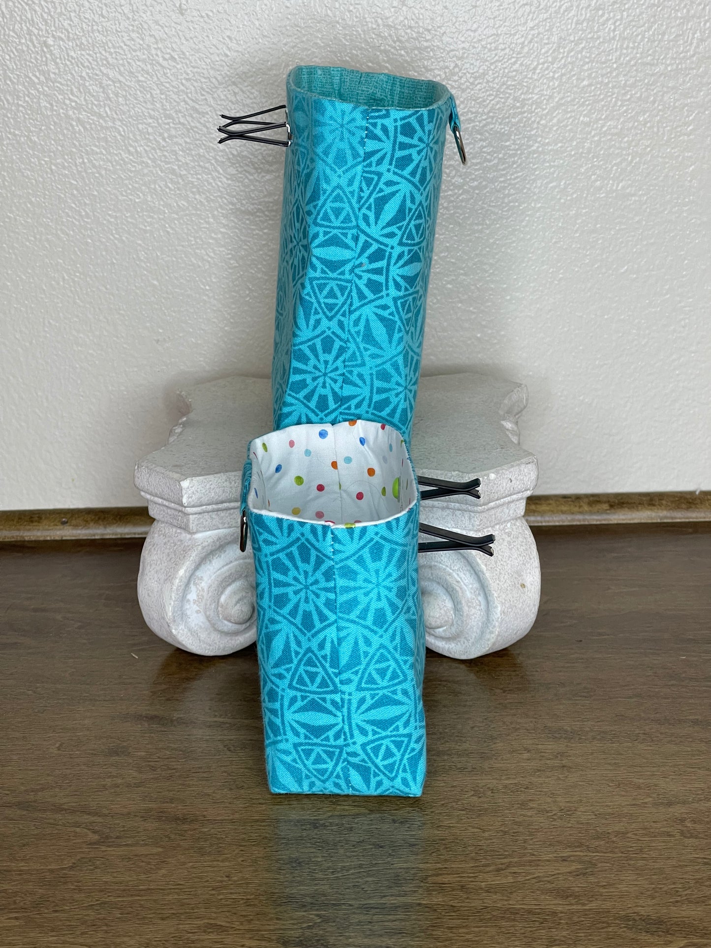 Car Vent Bag - Aqua Geometrics
