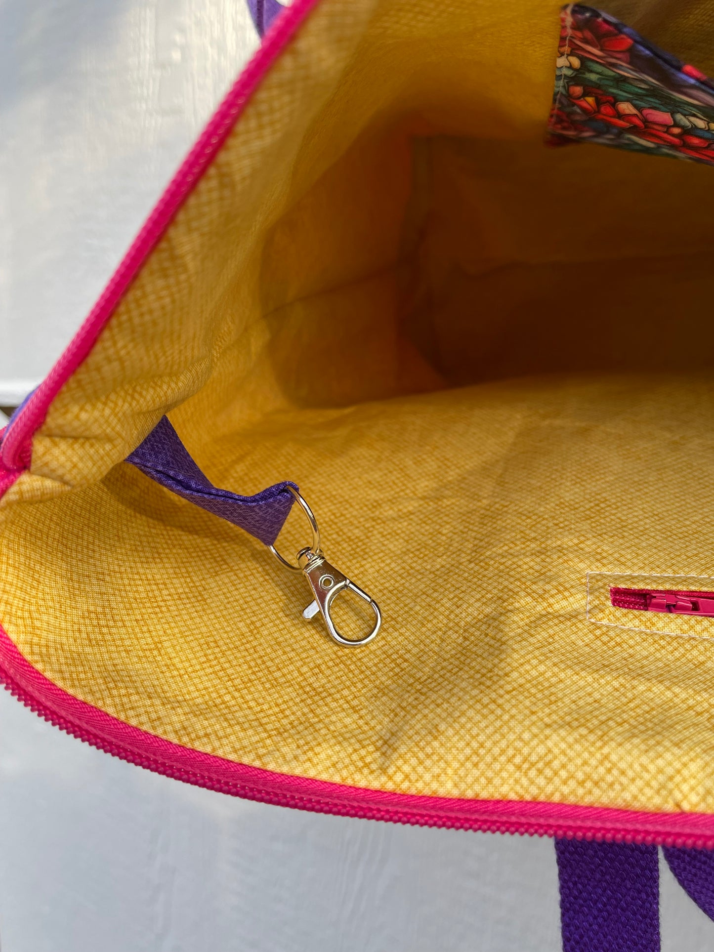 Designer Zipper Tote - Dragon Scale