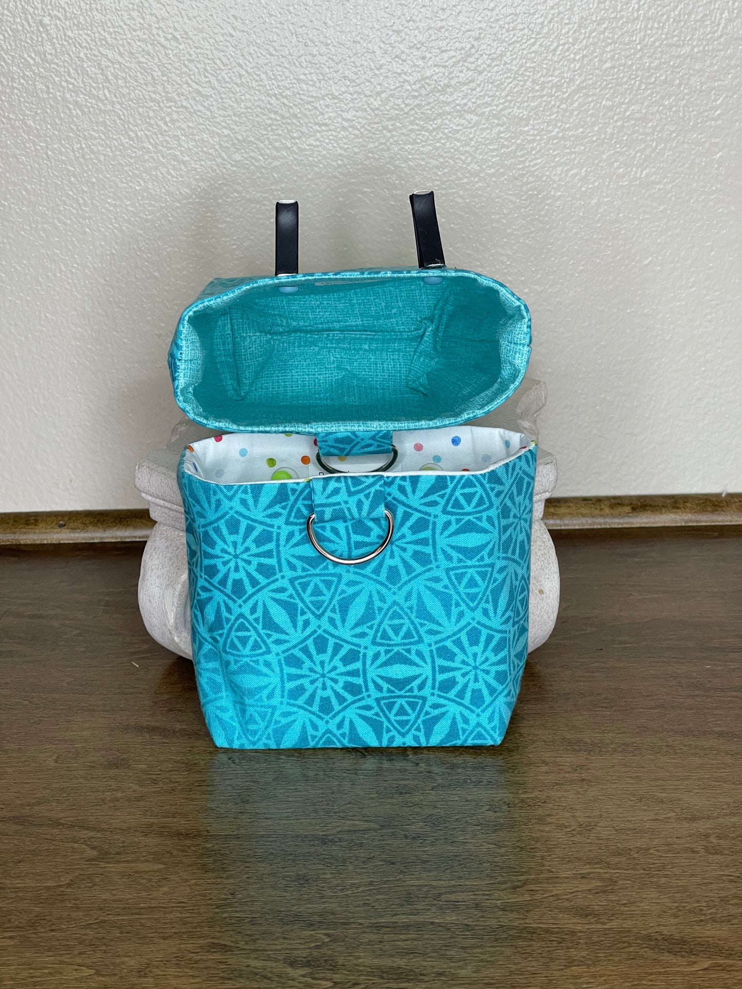 Car Vent Bag - Aqua Geometrics