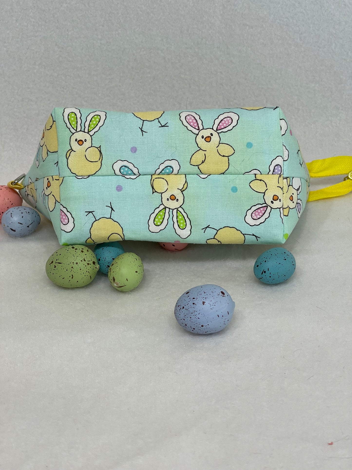 Zipper Bucket Bag - Easter Chick Bunny Ears