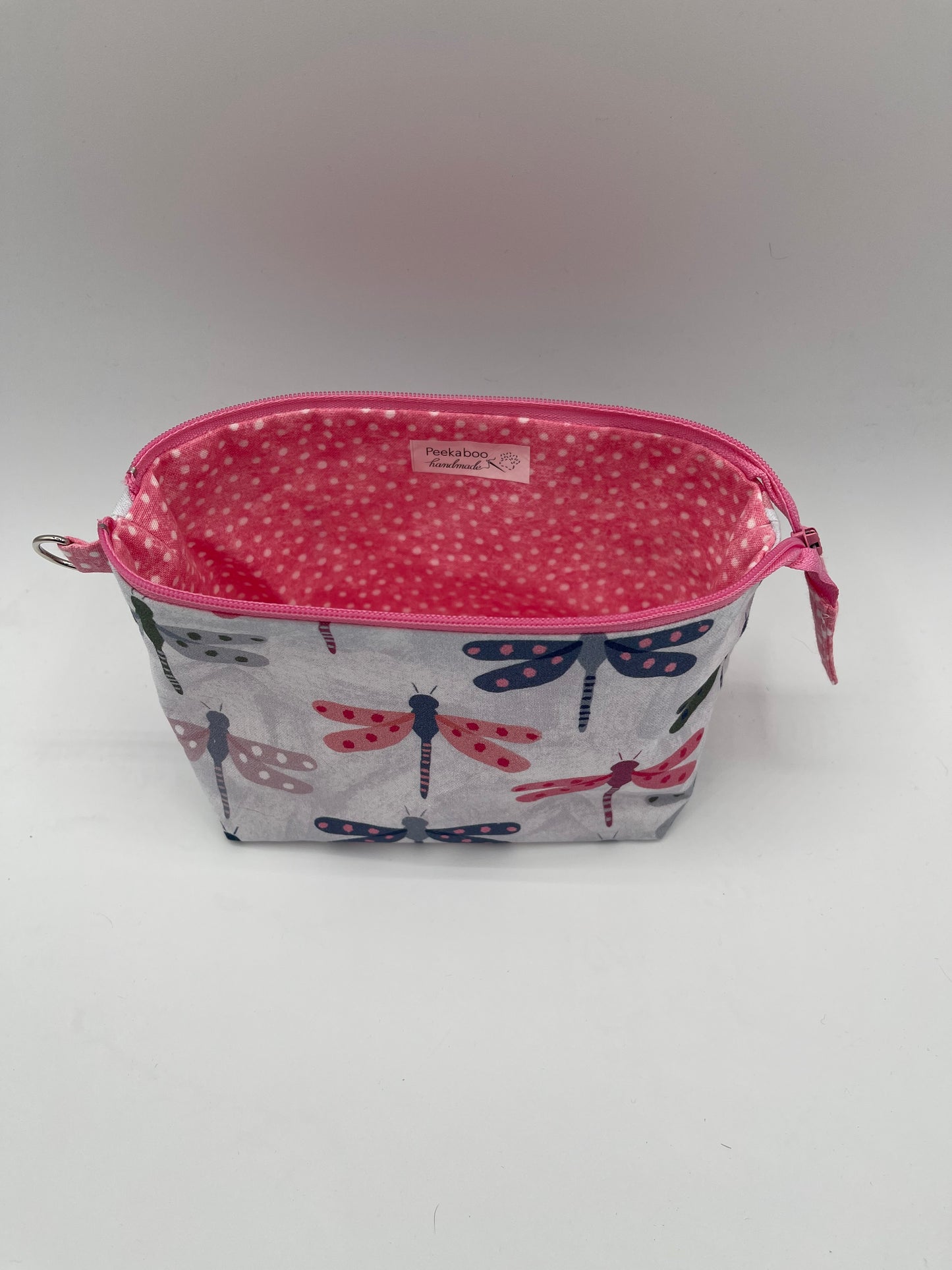 Zipper Bucket Bag - Dragonflies
