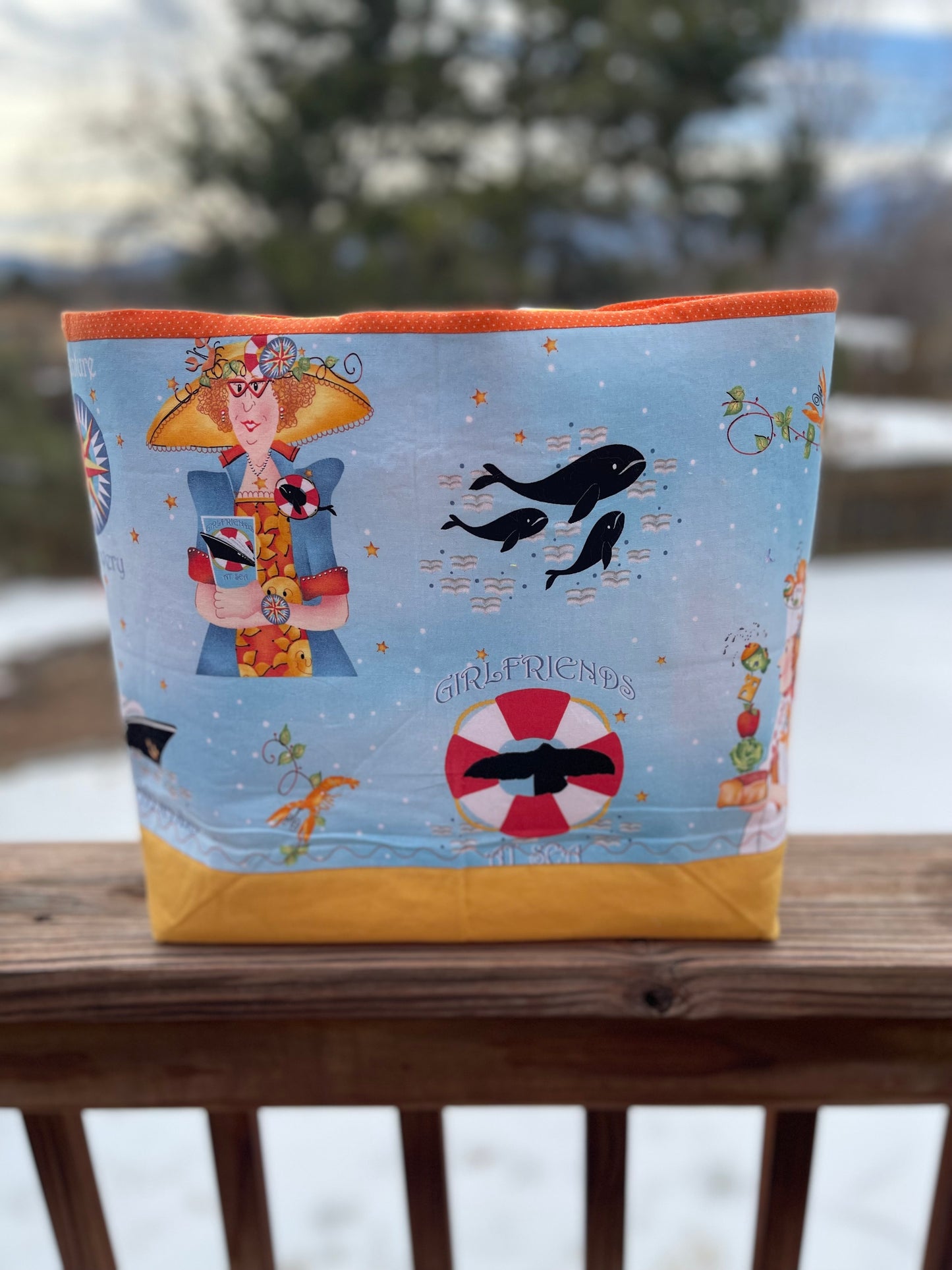 Designer Tote - Girlfriends at Sea