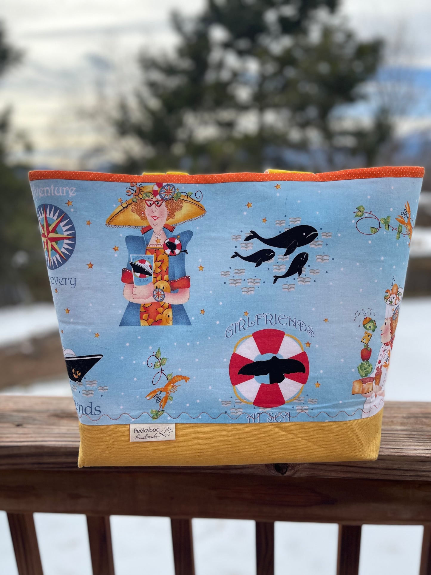 Designer Tote - Girlfriends at Sea