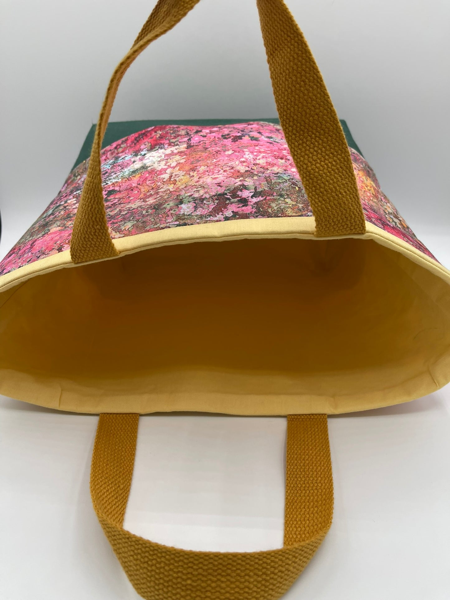 Designer Tote - Abstract Pink and Brown