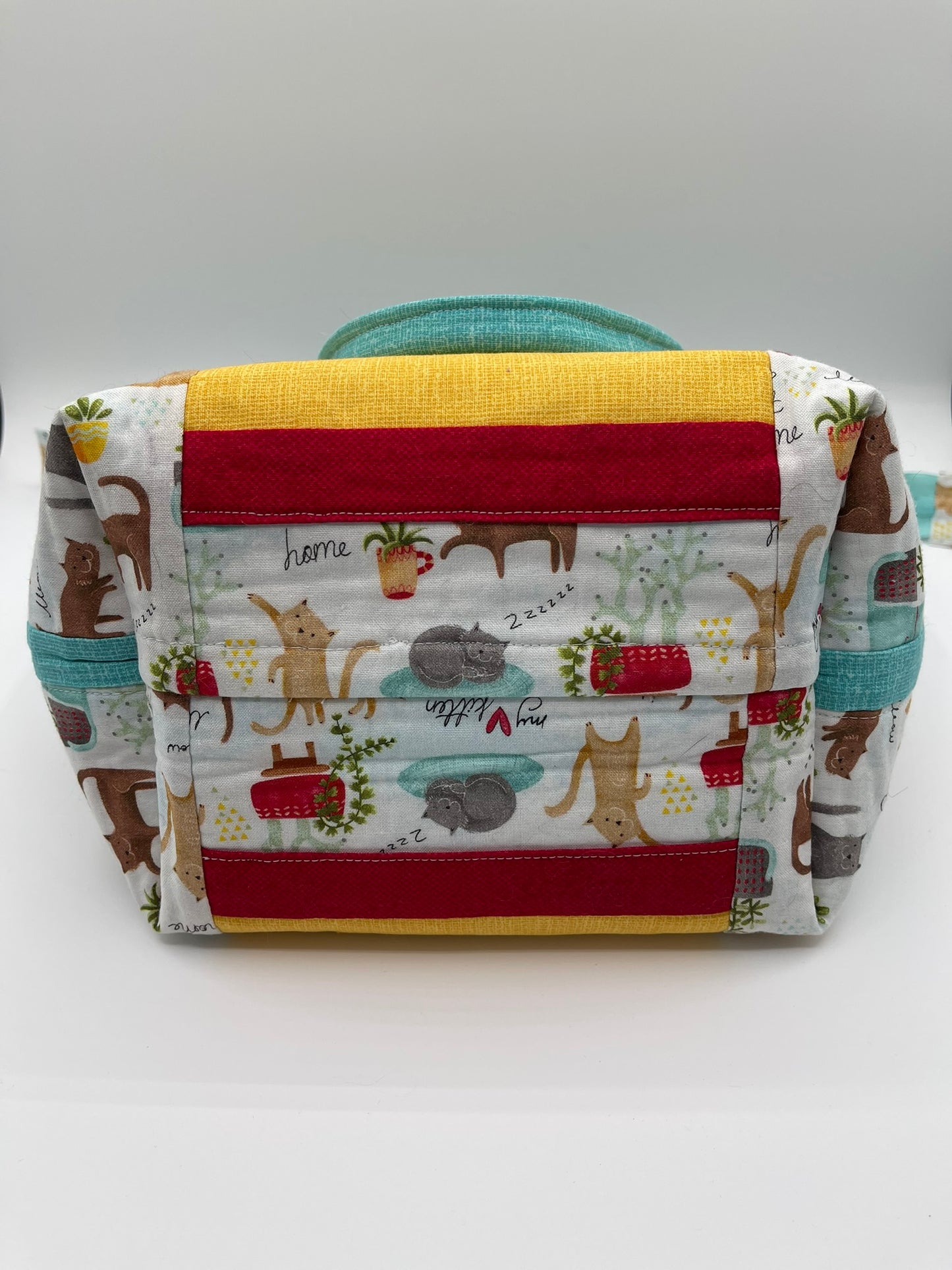 Zipper Tote - Cats and Plants