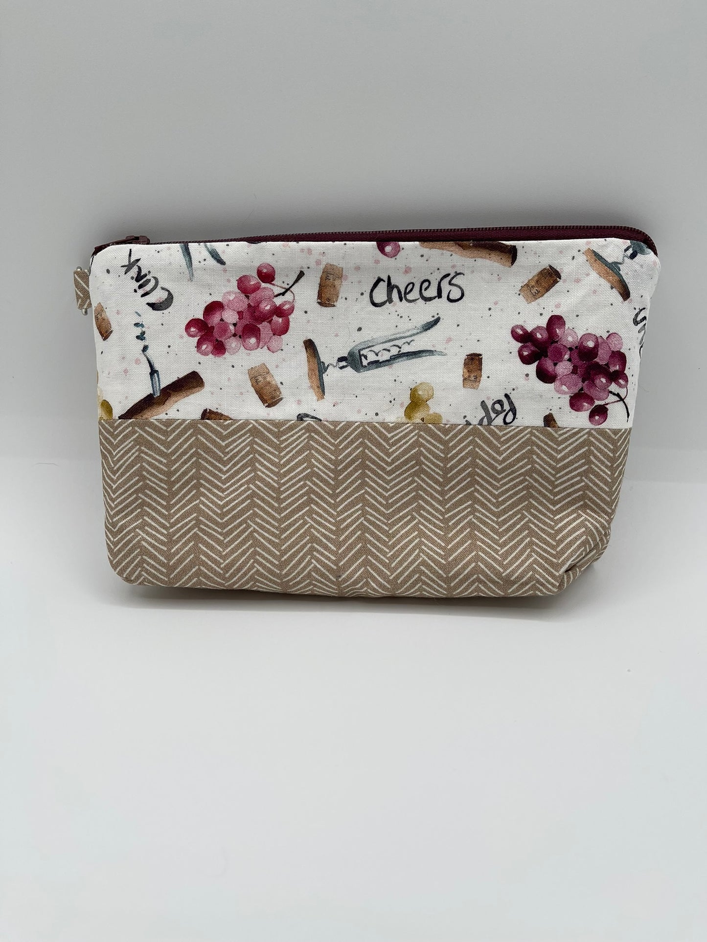 Flat Zipper Bag - Cheers
