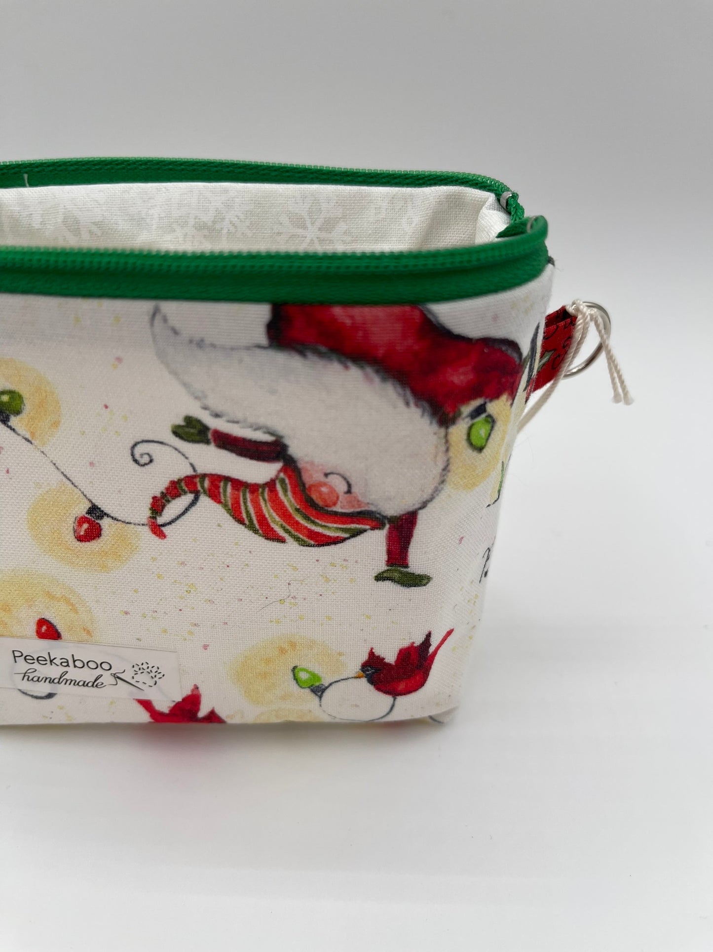 Zipper Bucket Bag - Christmas Gnome Elves