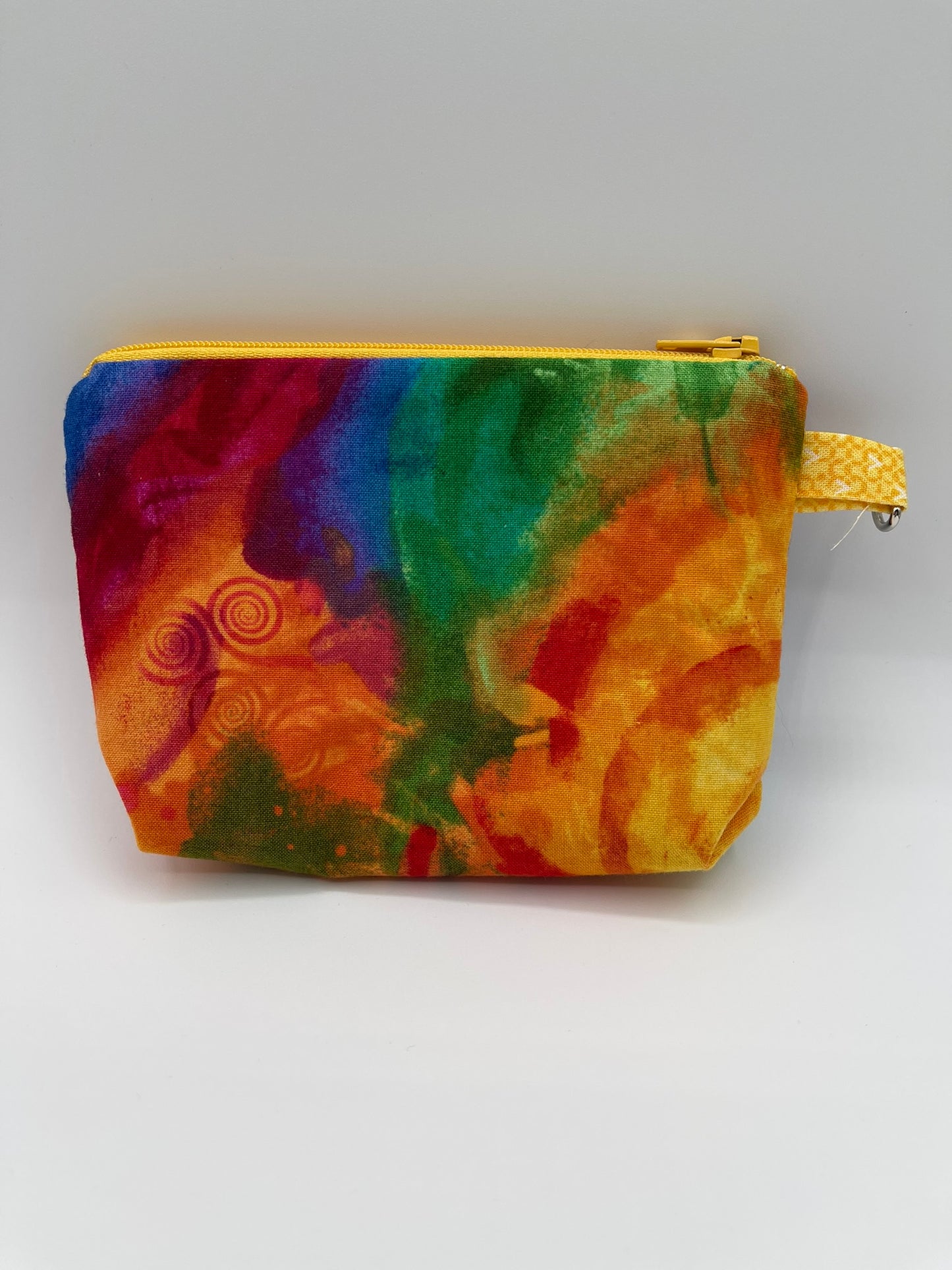 Flat Zipper Bag - Colorful Abstract Motion