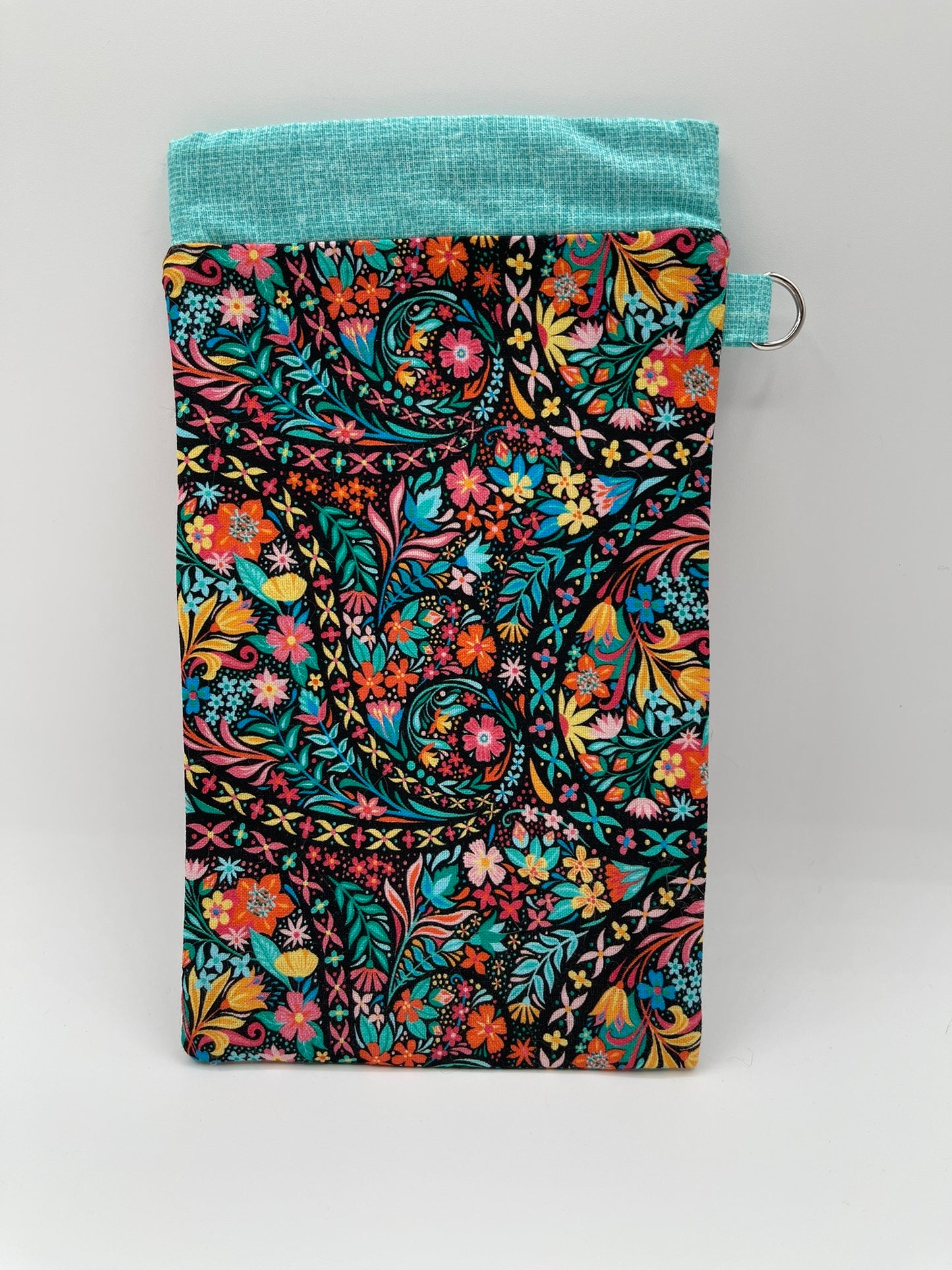 Snappy Bag - Colorful Swirling Pattern on Black