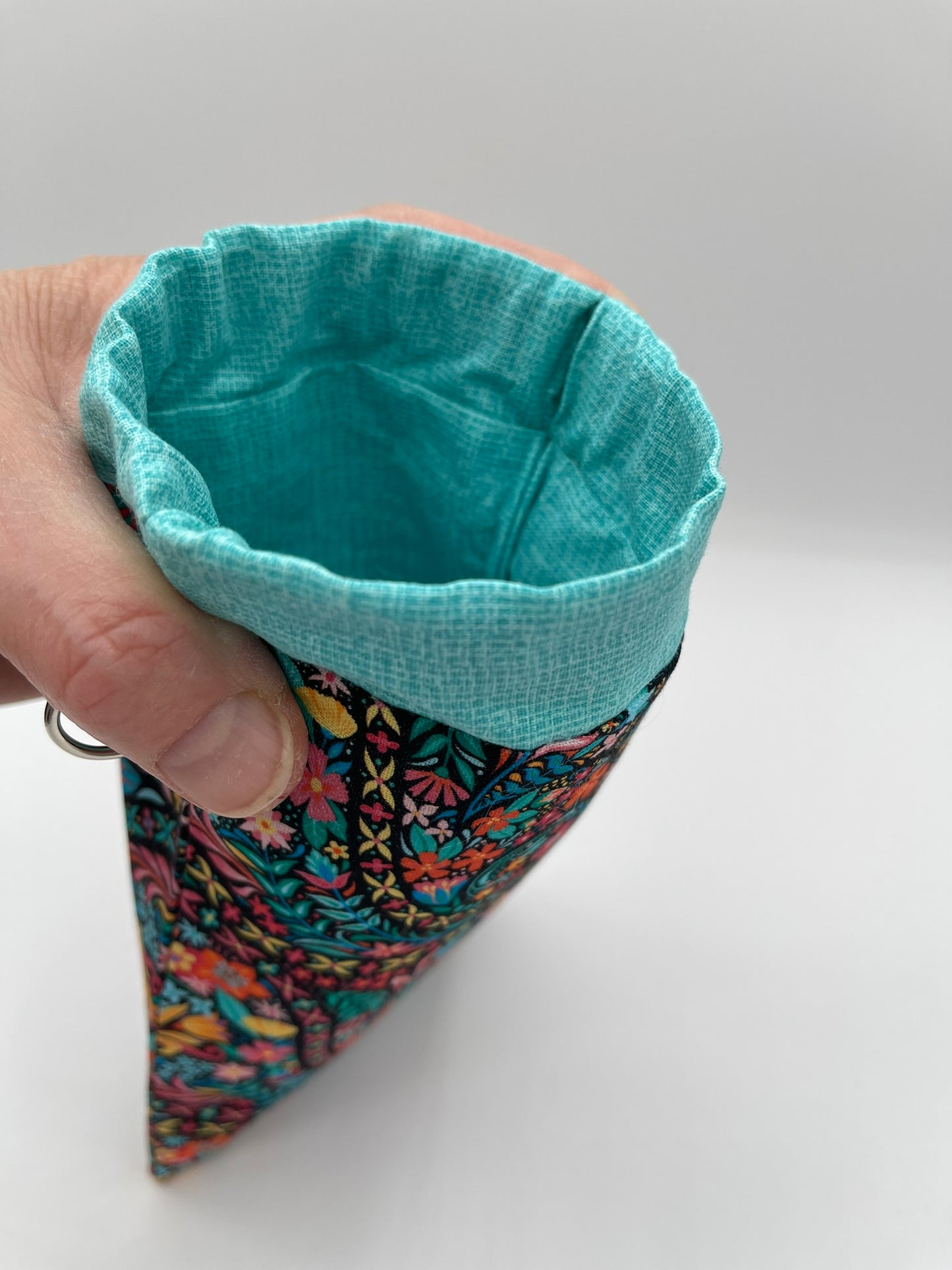 Snappy Bag - Colorful Swirling Pattern on Black
