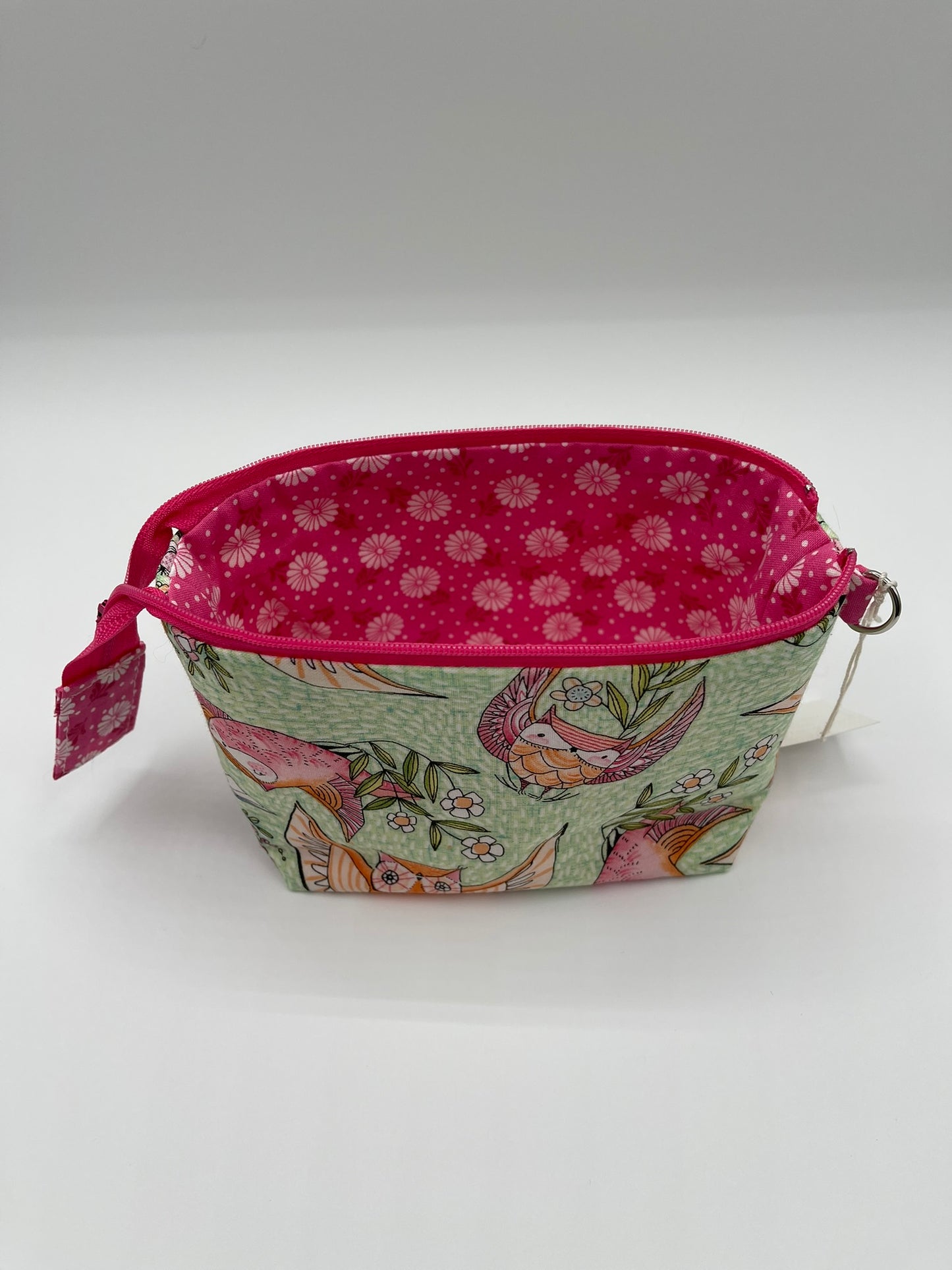 Zipper Bucket Bag - Flying Owls