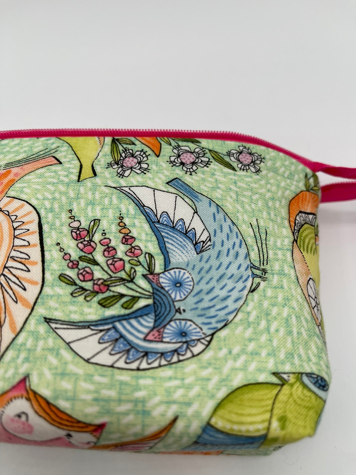 Zipper Bucket Bag - Flying Owls