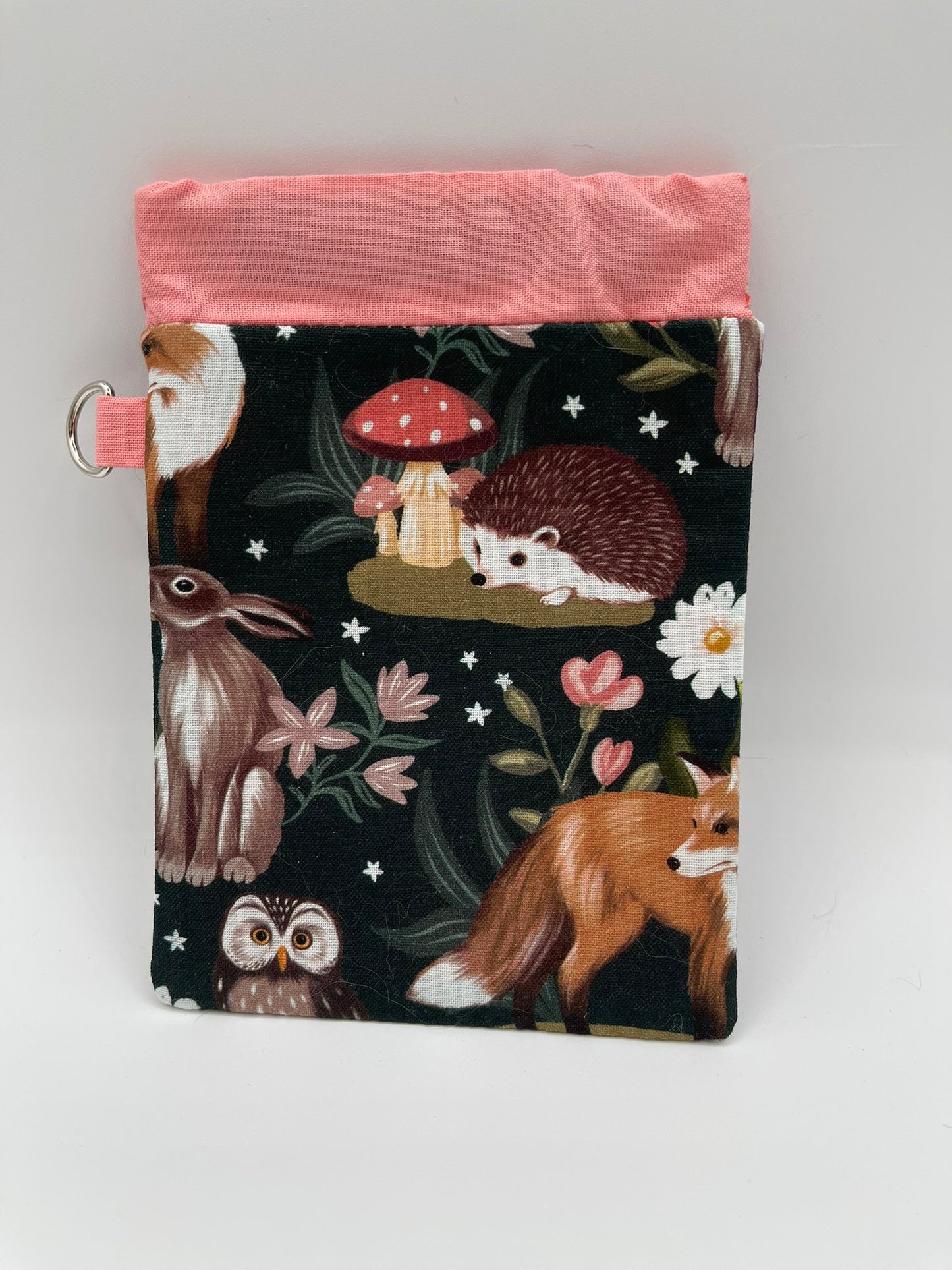 Snappy Bag - Peach Tones Woodland Animals