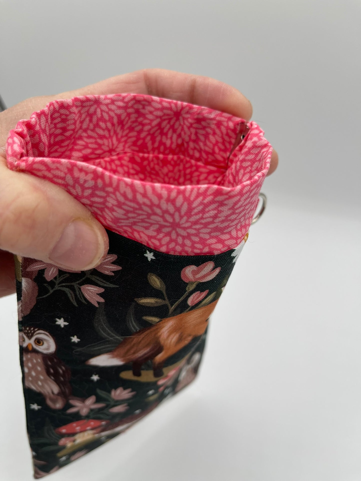 Snappy Bag - Peach Tones Woodland Animals