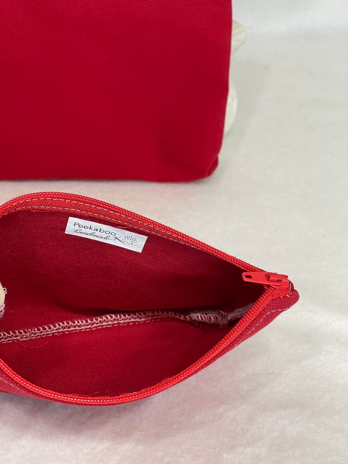Utility Zipper Bag - Red