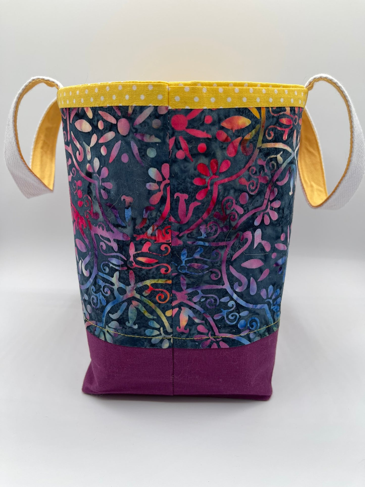 Designer Tote - Red and Blue Batik