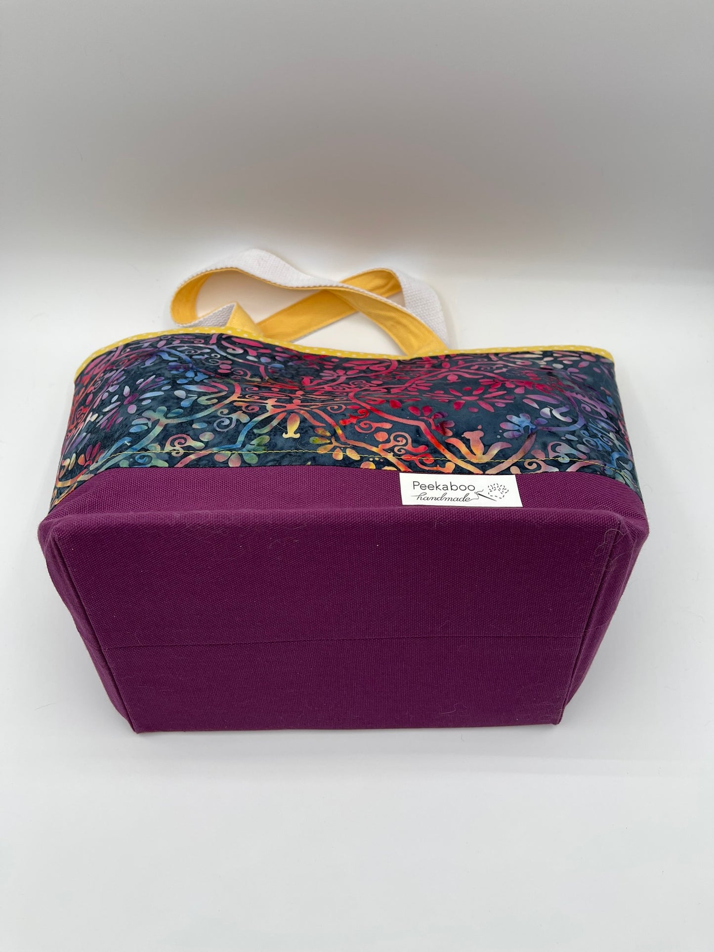 Designer Tote - Red and Blue Batik
