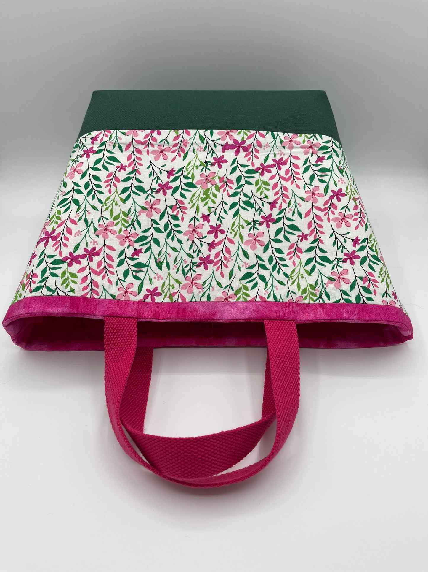 Designer Tote - Vine with Pink Flowers