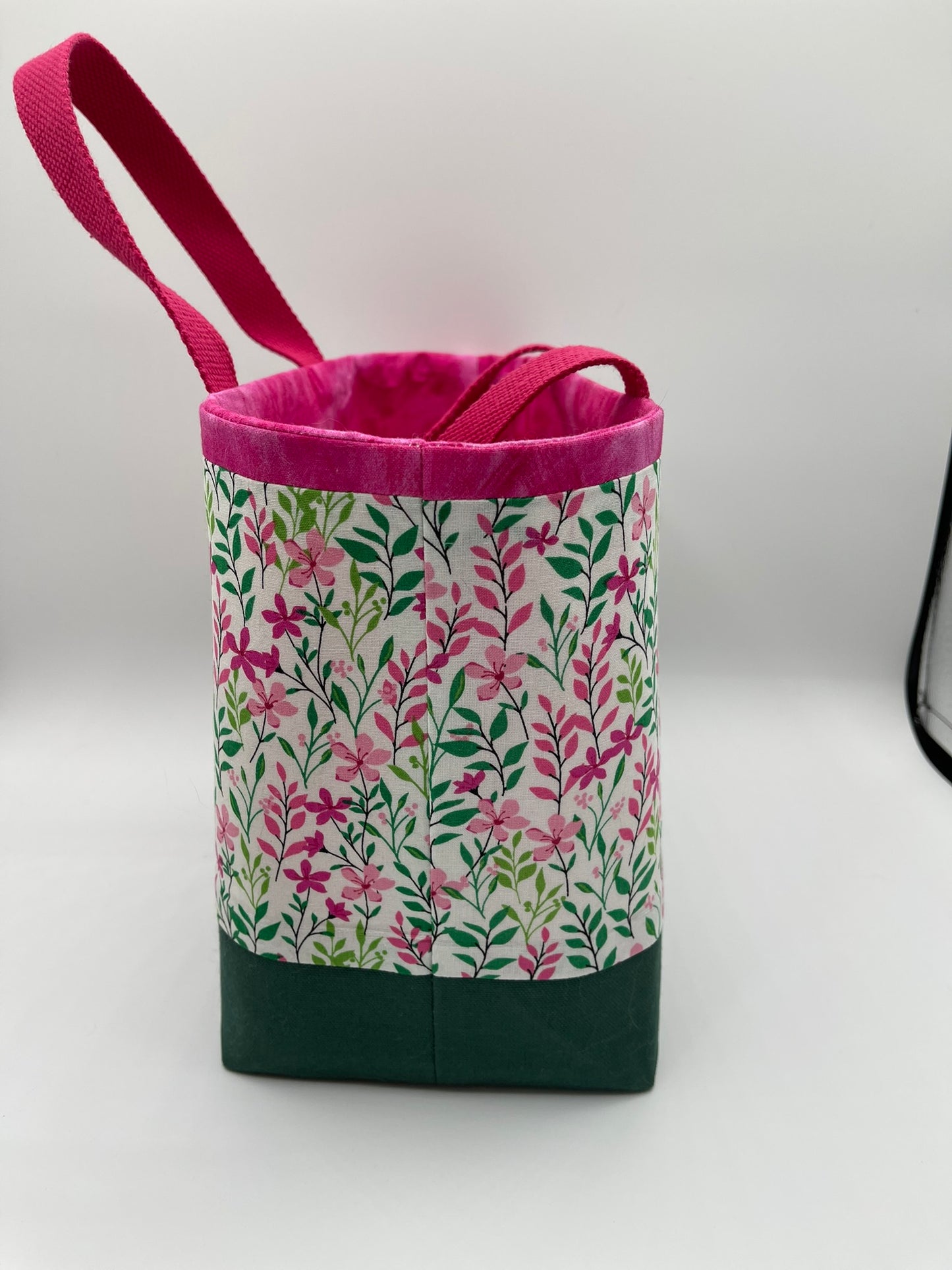 Designer Tote - Vine with Pink Flowers