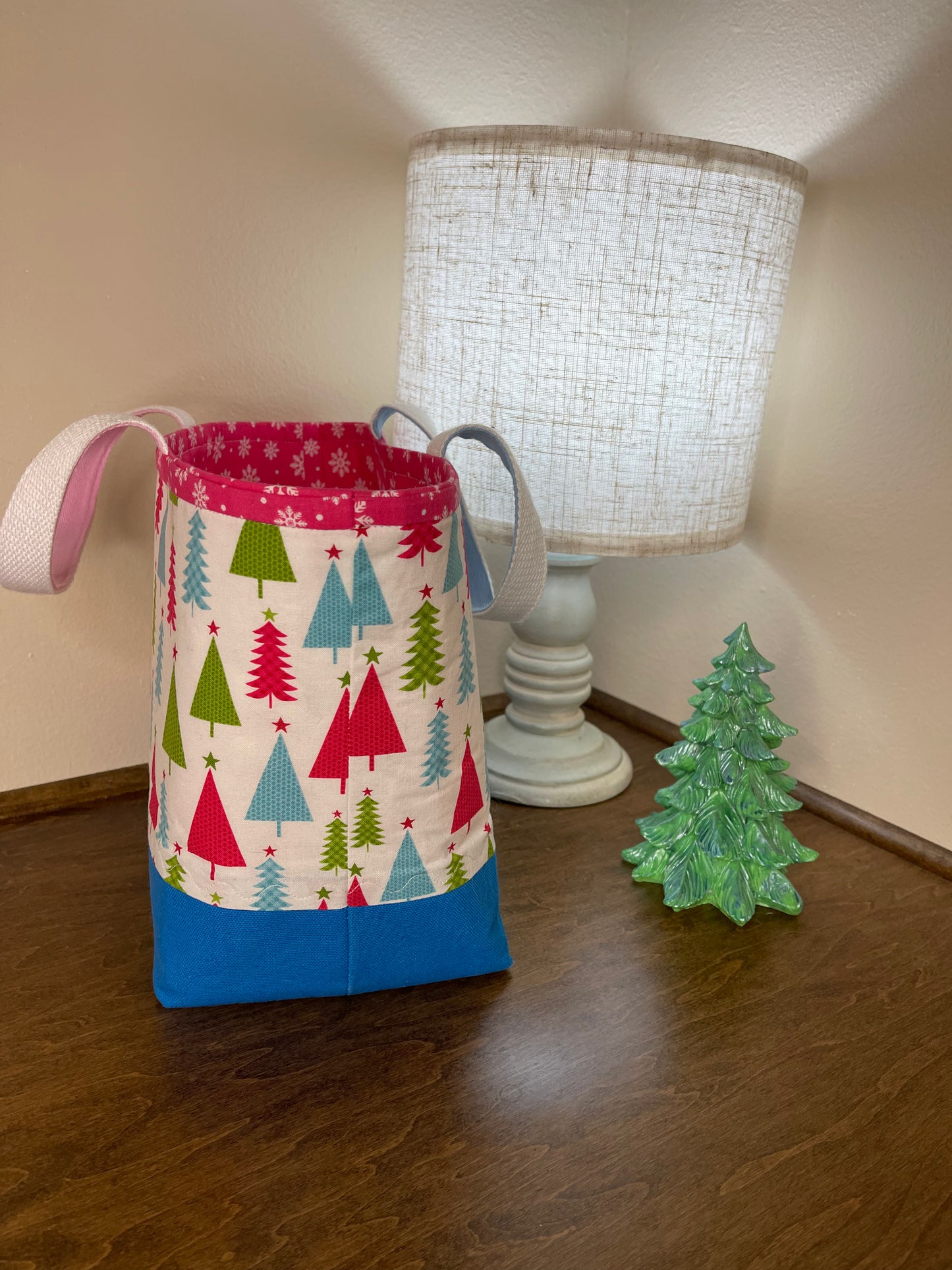 Designer  Tote - Pastel Trees