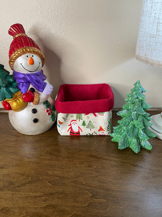 Square Basket - Christmas