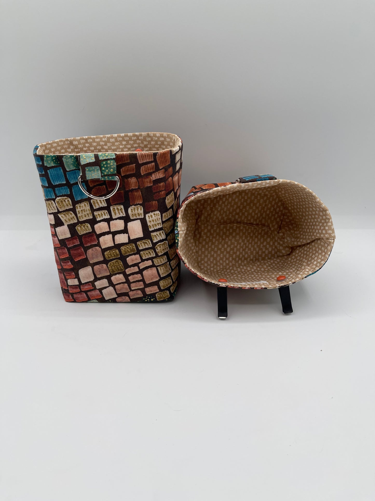 Car Vent Bag - Blue and Brown Blocks