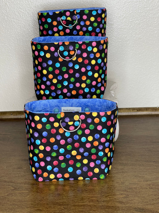 Car Vent Bag - Colorful Dots on Black
