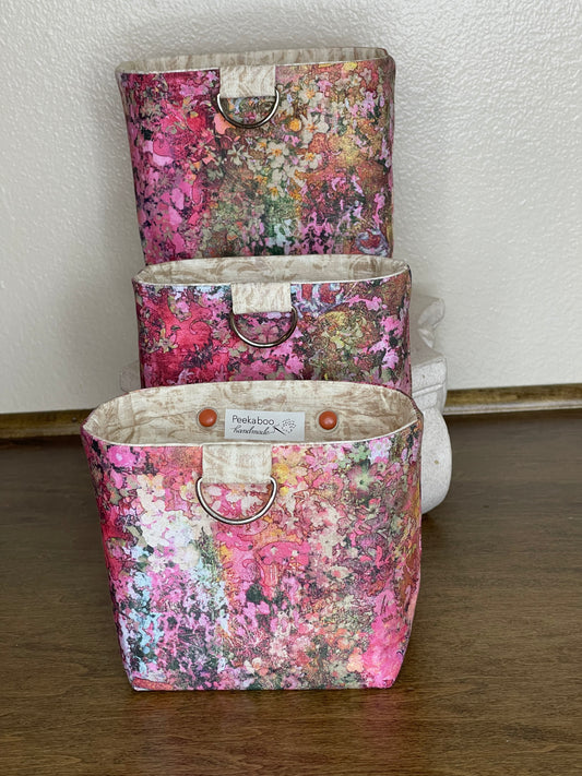 Car Vent Bag - Abstract Pink and Brown