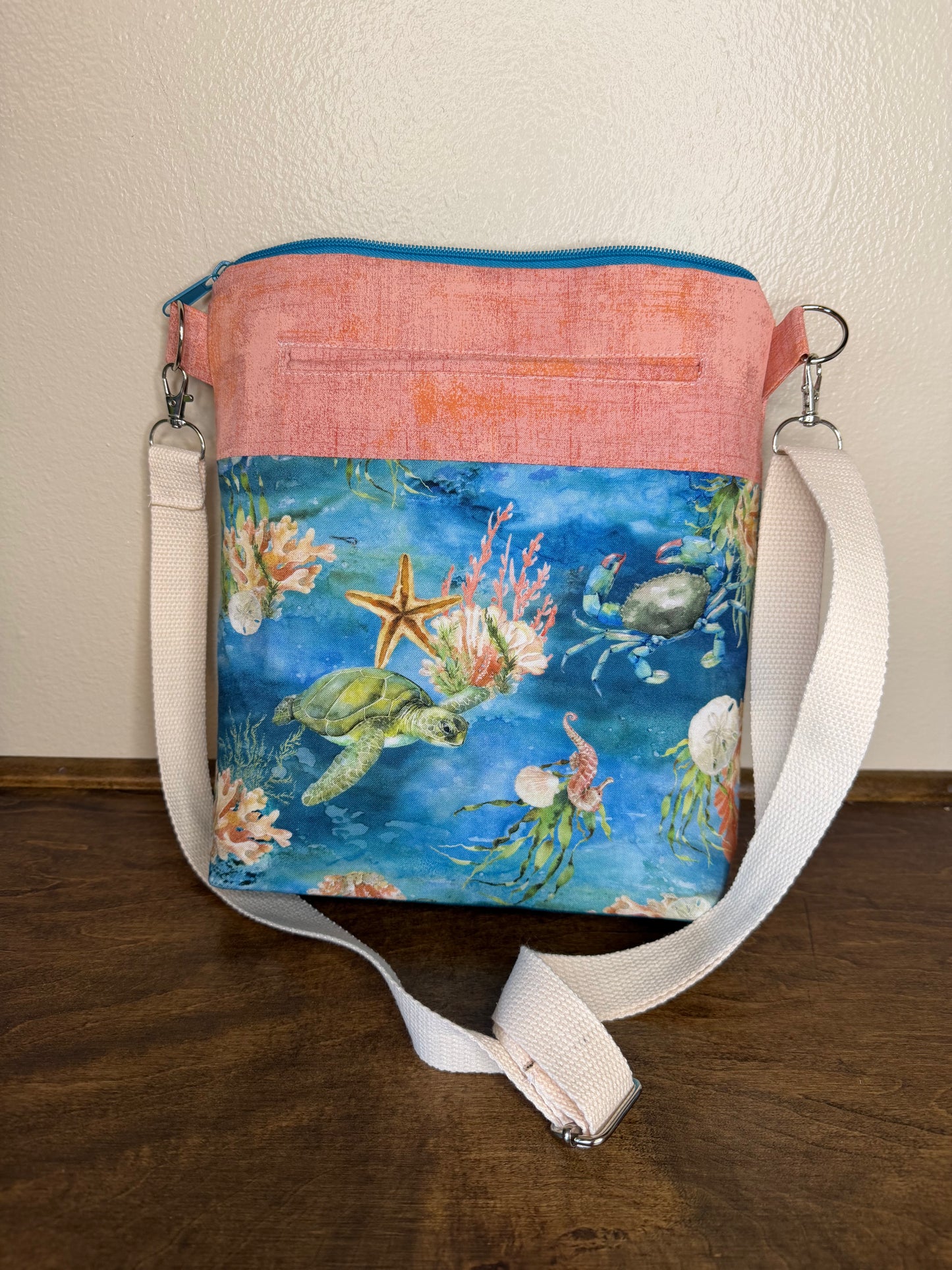 Sally Bag - Ocean Life w/Turtles
