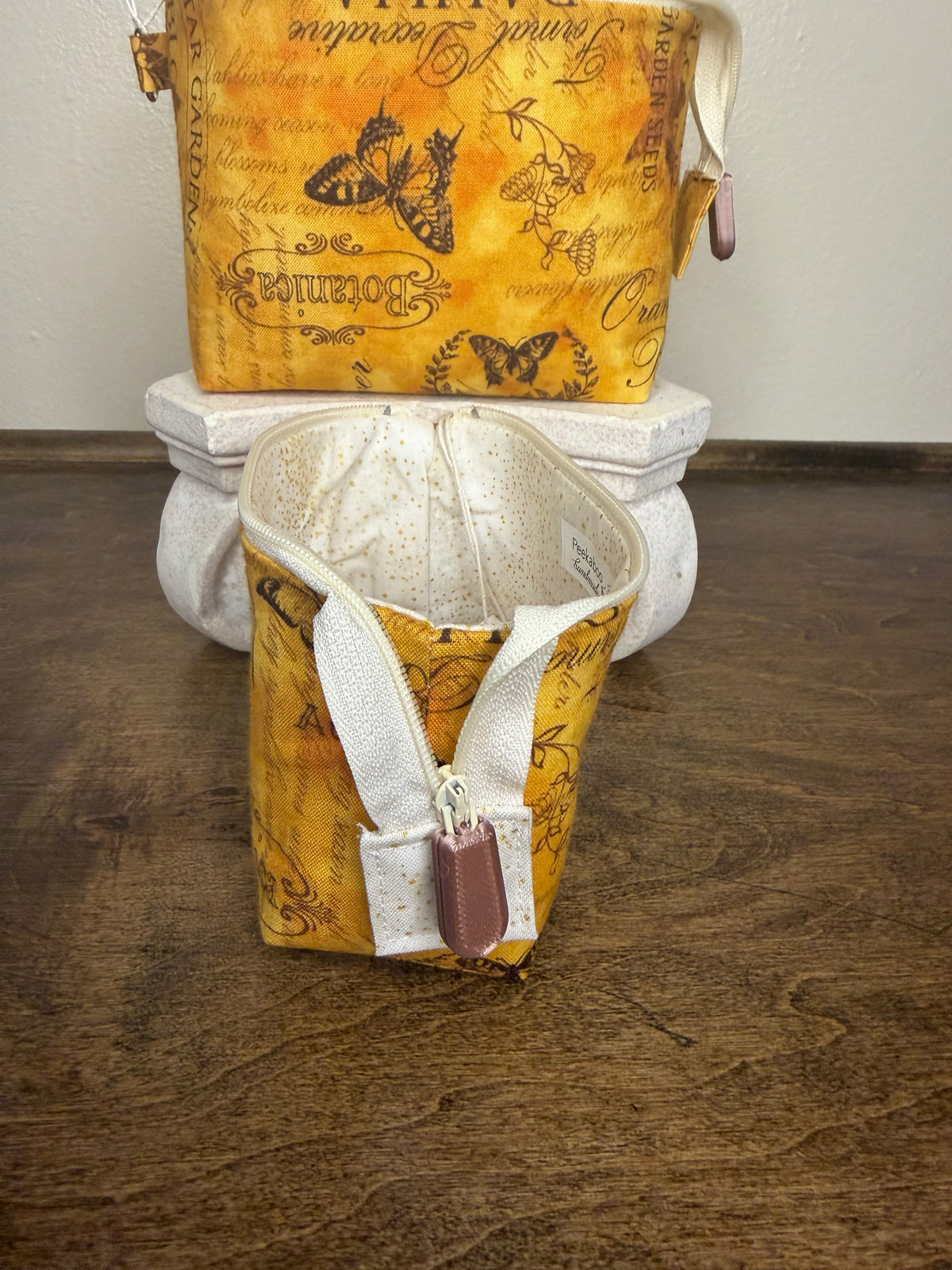 Zipper Bucket Bag - Botanica Gold