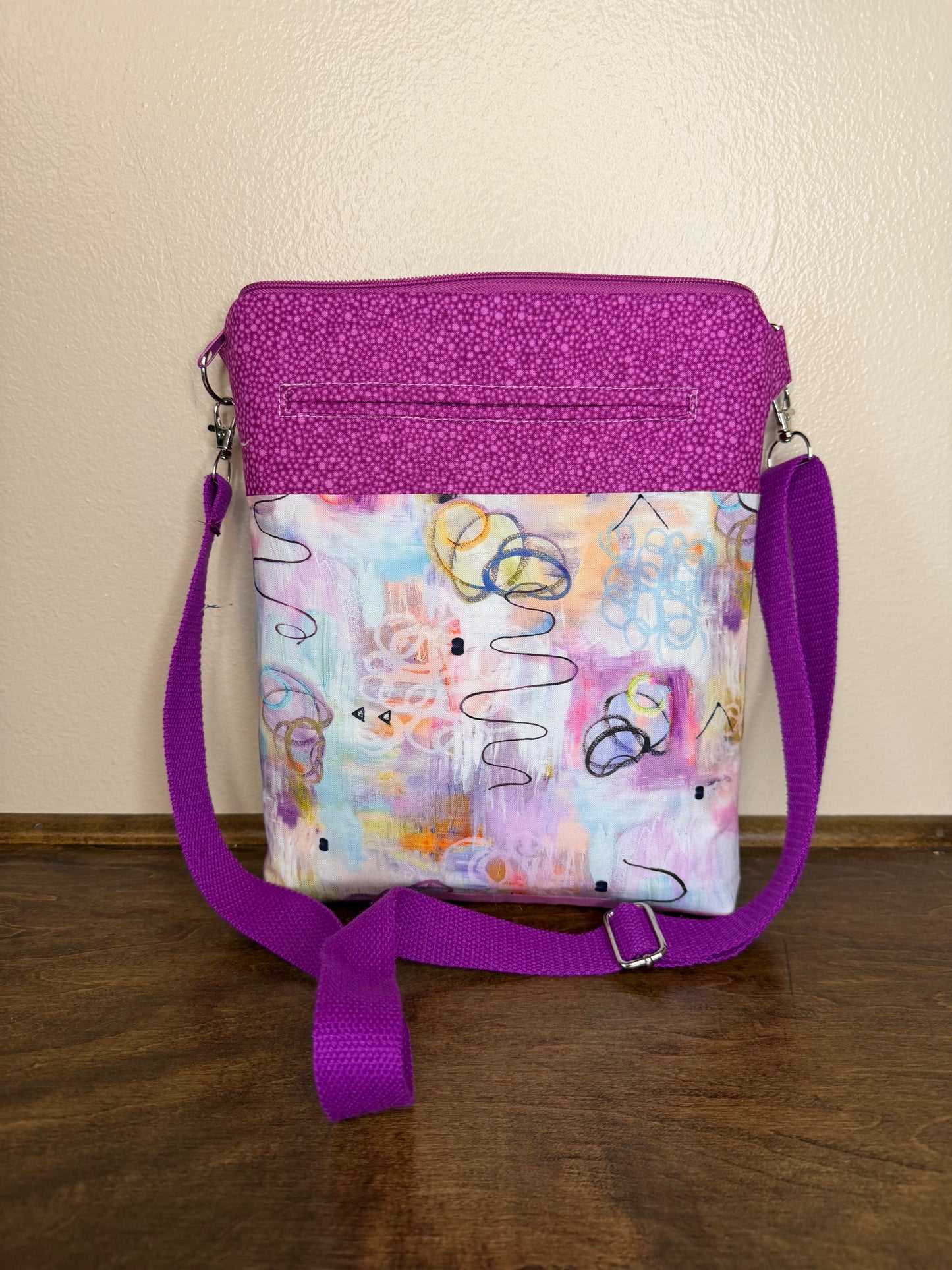 Sally Bag - Pink/Violet Abstract