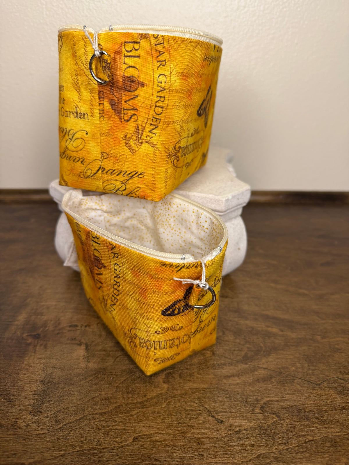 Zipper Bucket Bag - Botanica Gold