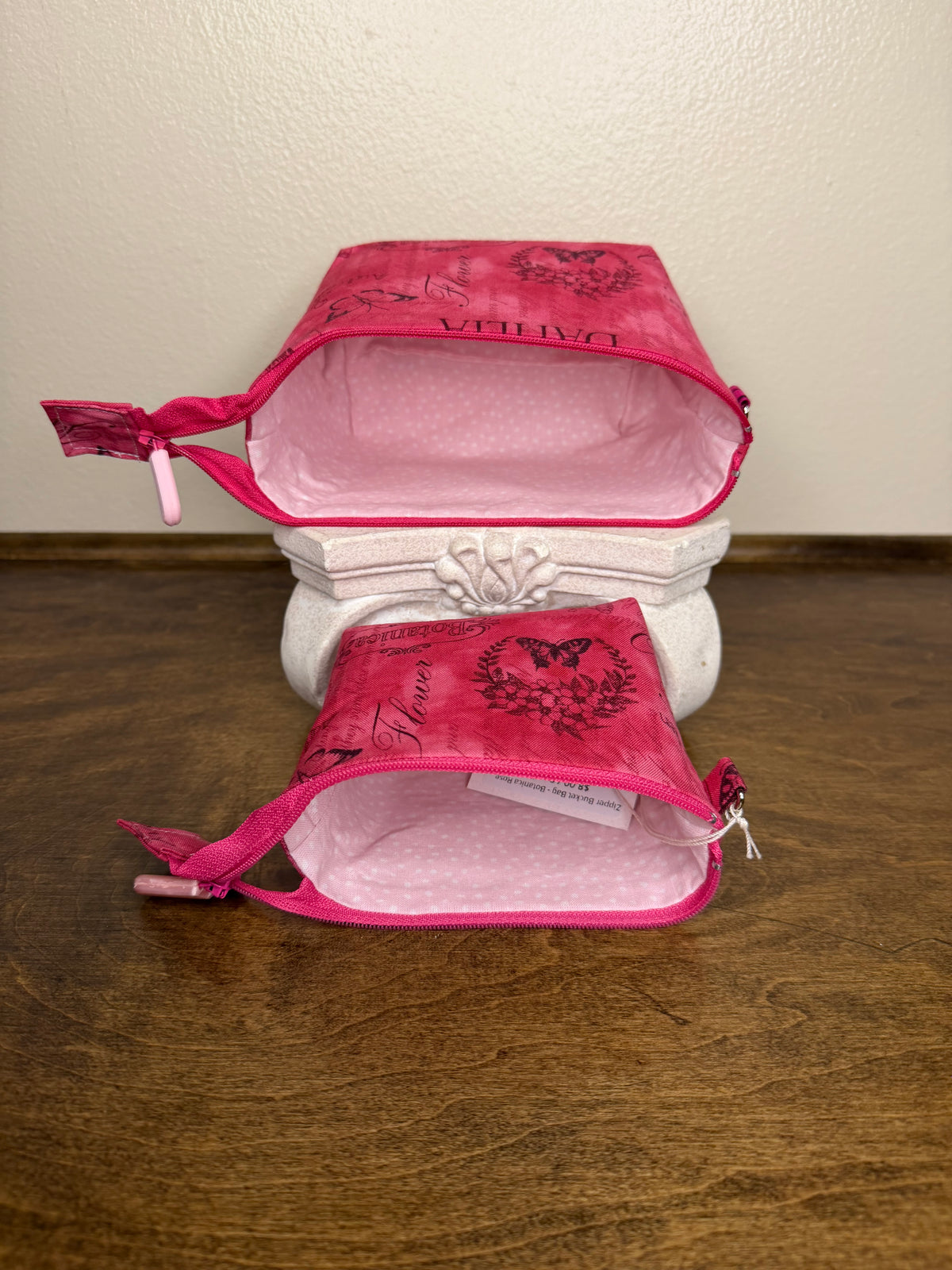 Zipper Bucket Bag - Botanica Rose