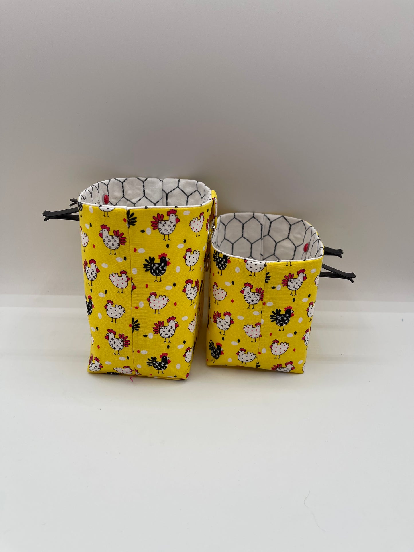 Car Vent Bag - Chickens on Yellow