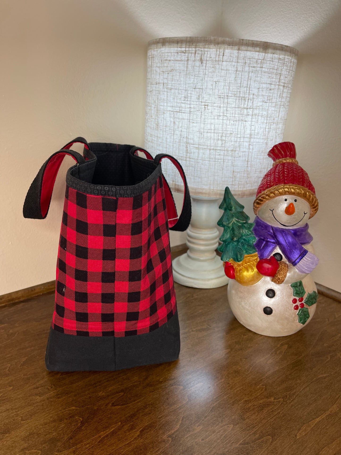Designer  Tote - Buffalo Plaid